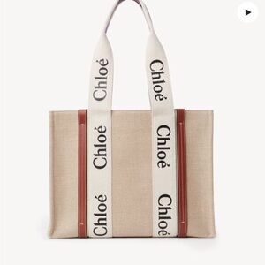 Chloe Beige and Brown Canvas Tote-New without tag. Comes with the dust bag!
